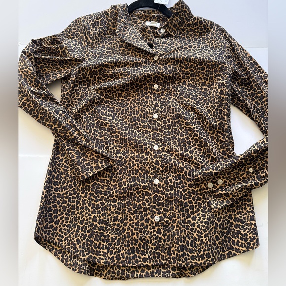 J. Crew Tops - J. Crew Leopard Print Button-Up Shirt S